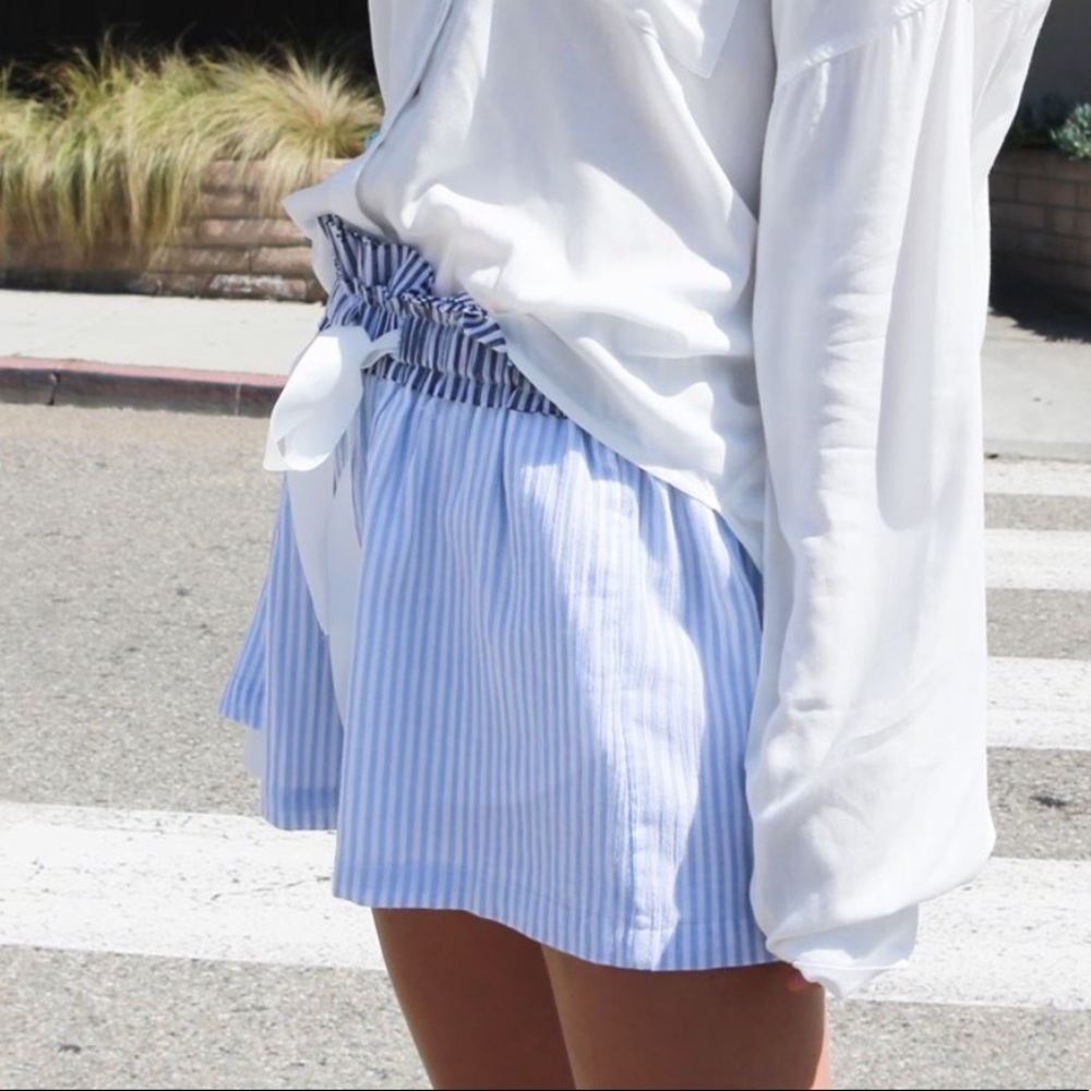 Stripe drawstring Shorts